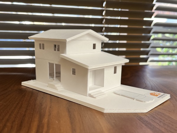 住宅模型をお披露目させていただきました
